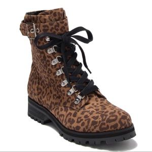 💙 Abound Leopard Print Combat Boot
